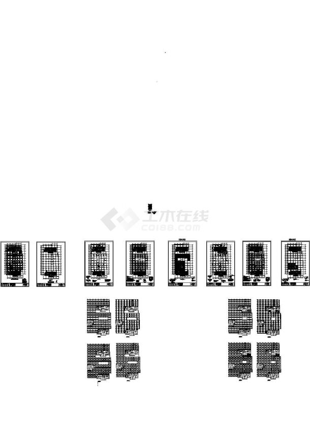 小区大型车库车库顶板结构图cad设计图-图一