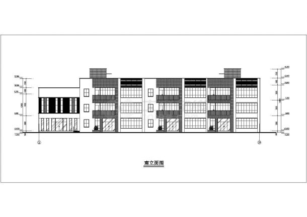 某地区乡镇三层幼儿园建筑设计方案-图一