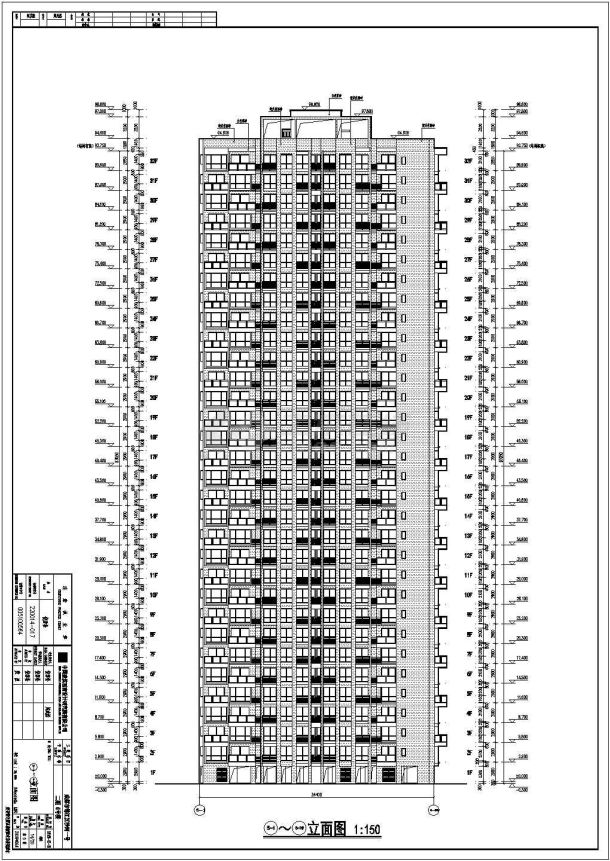 某地32层剪力墙结构商住楼全套建筑施工图-图一