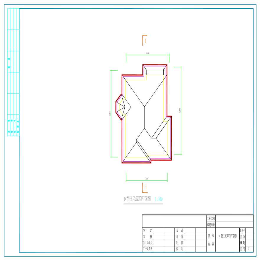 D型纯欧式别墅建筑CAD图纸+效果图片-图二