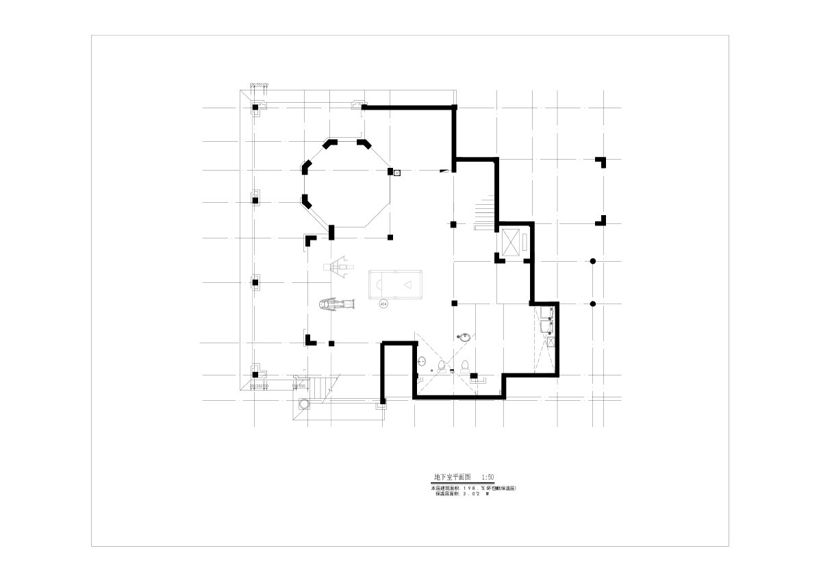某西班牙式二层别墅建筑CAD设计施工图纸-图一