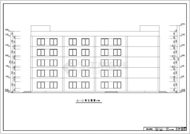 某5层框架结构科教馆建筑方案设计图-图二