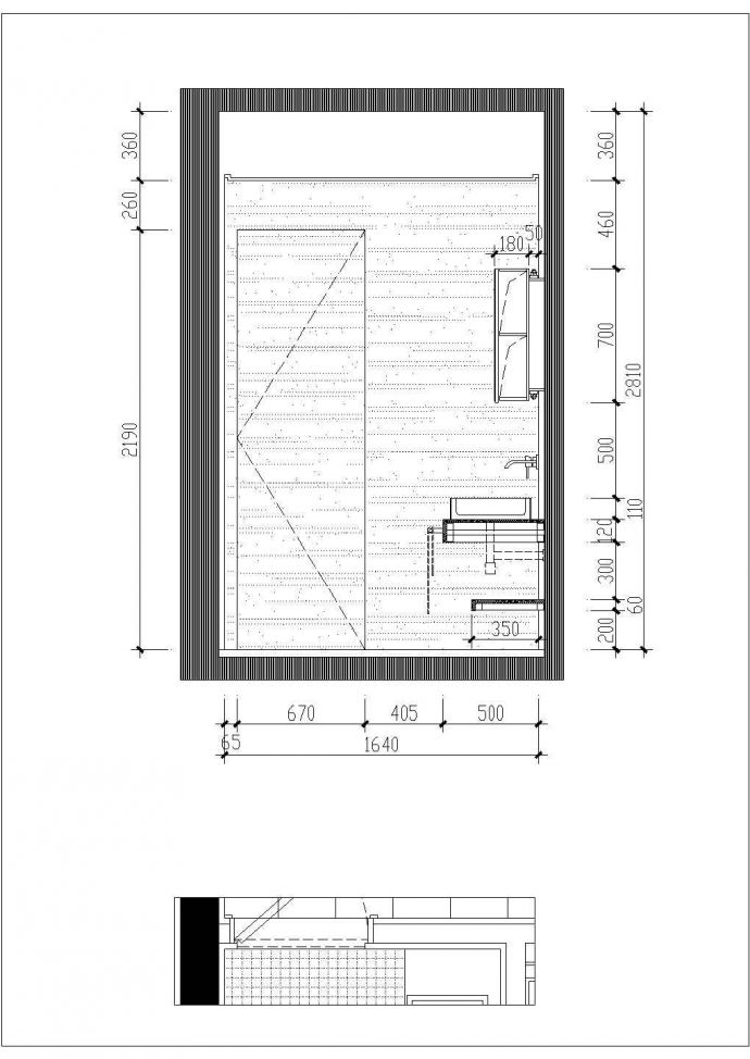 现代风格3室两厅装修施工图（含效果图）_图1