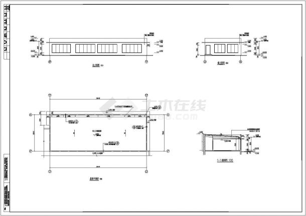 某地区单层办公楼扩建建筑设计方案-图一