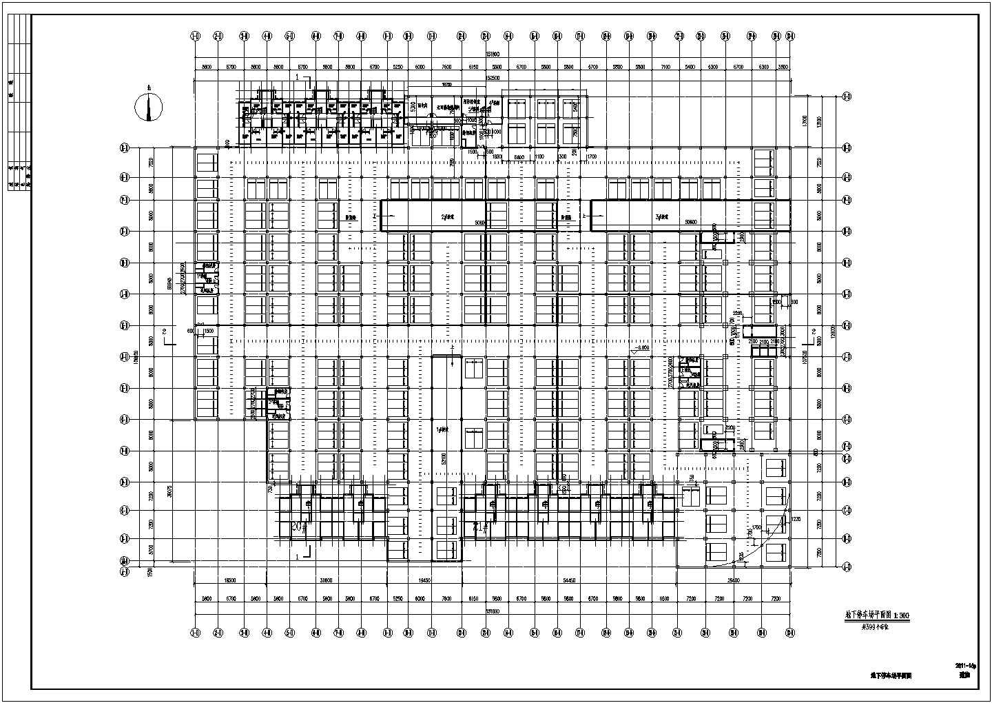某地高层住宅小区地下室建筑结构施工图