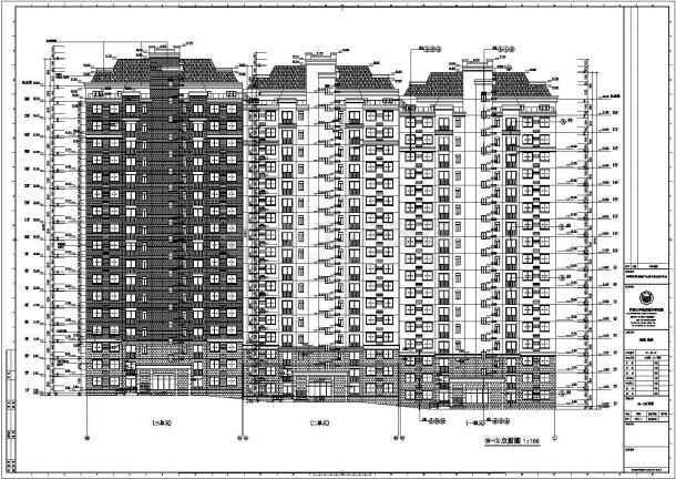 某地区18层住宅楼建筑设计施工图-图一