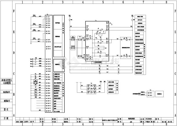 某建筑项目供配电工程高压柜 HXGN12 配线原理图-图二