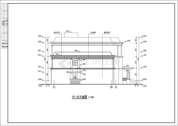 某小区配套高档会所建筑方案设计图-图二