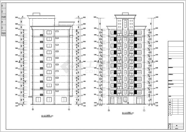 某地11层框架剪力墙结构住宅楼建筑结构施工图-图二