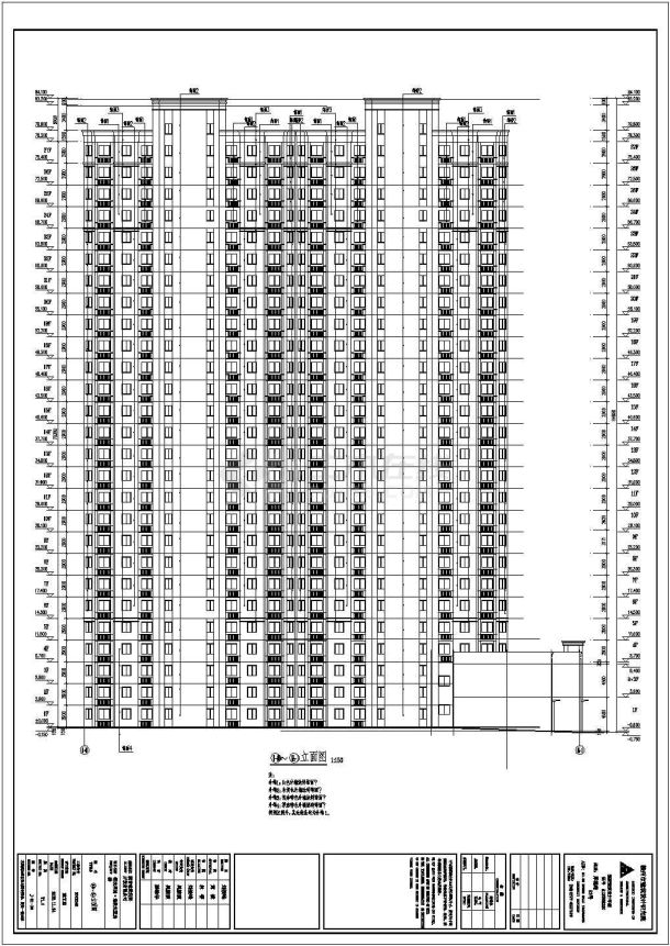 某市区27层棚改项目安置房建筑设计施工图纸-图一