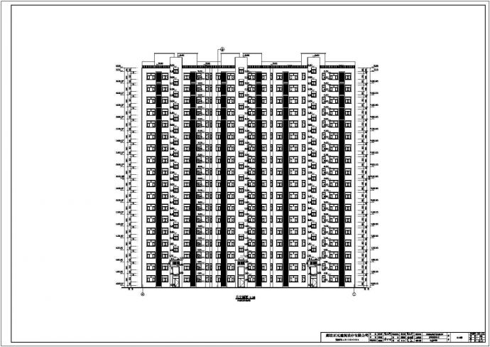 某地18层剪力墙结构住宅楼平立剖面图_图1