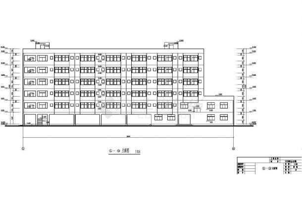 某地6层框架结构学生公寓建筑结构施工图-图一