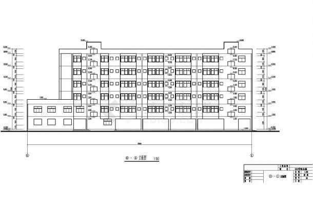 某地6层框架结构学生公寓建筑结构施工图-图二