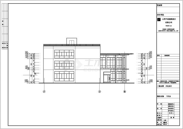 齐齐哈尔市某三层酒店建筑设计方案-图二