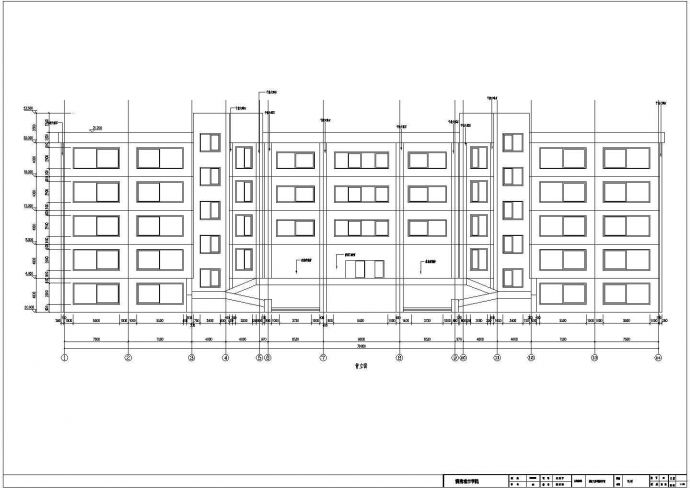 某5层图书馆建筑设计施工图(学生毕业设计)_图1