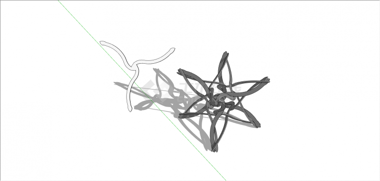 现代异状景观雕塑su模型-图二