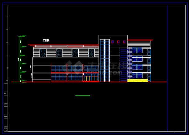 某商场设计施工设计CAD详情全套图-图二