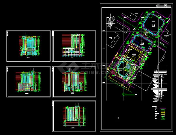 某商务广场规划设计CAD详情图纸-图一