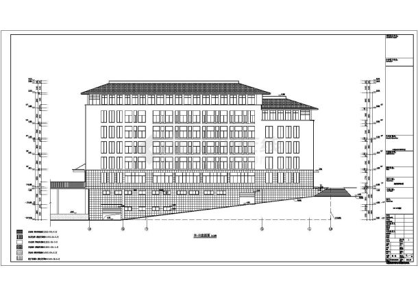 某高级中学6层教学综合楼建筑设计方案-图二