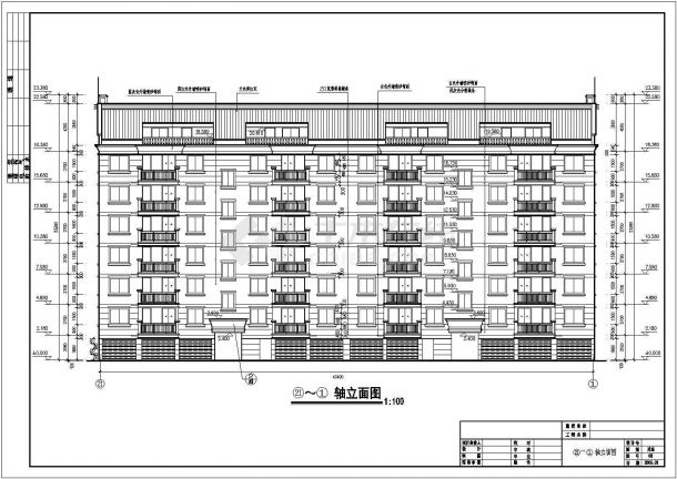 贵州某小区6层住宅楼建筑设计施工图-图二