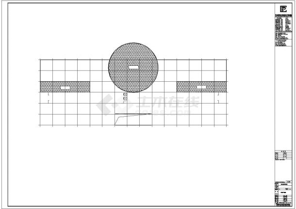 某工业区7层办公楼建筑设计平面方案图-图二