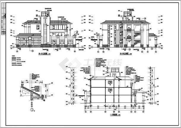 西南某小区三层9班幼儿园建筑设计施工图-图二