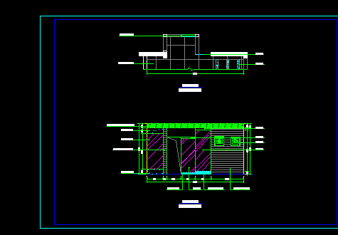 某小区样板房建筑施工cad设计方案图纸-图二