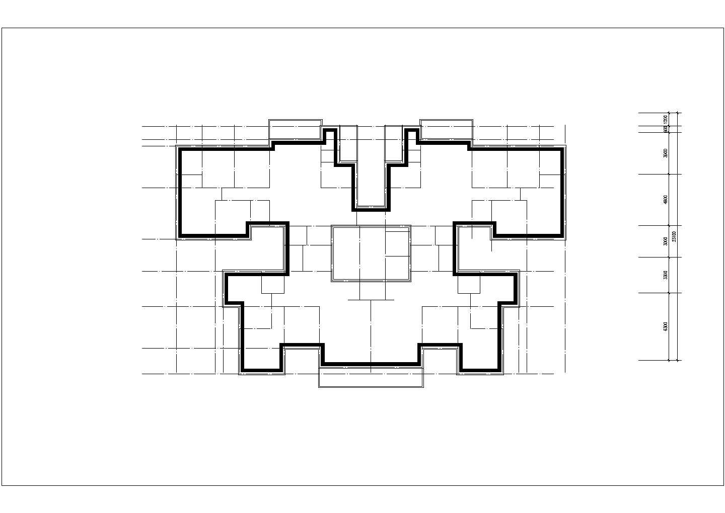 某小区建筑设计总规划平面图（学生课程设计）