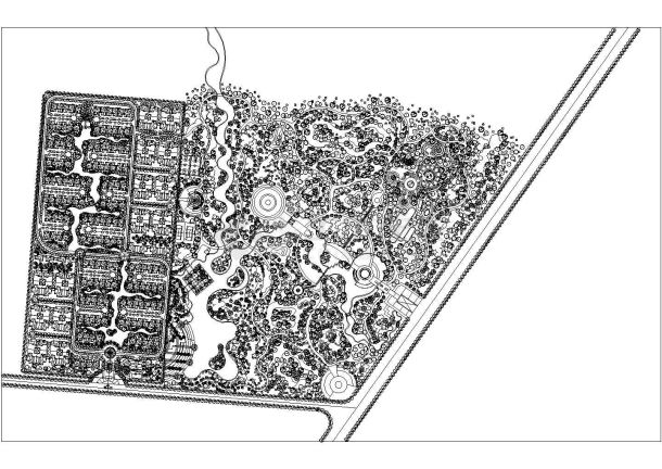 刘家湾某小区建筑设计总平面规划方案图-图一