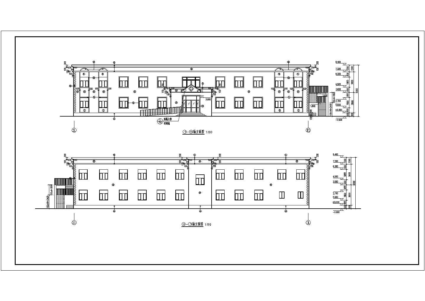 某地二层标准化卫生院建筑设计施工图