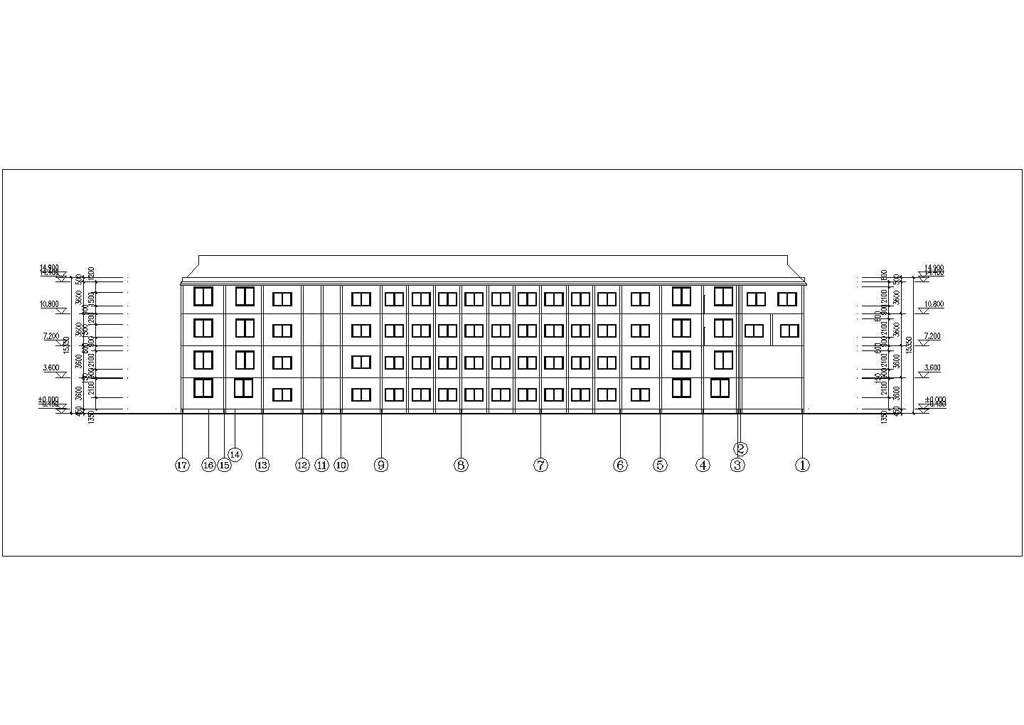 某30班教室中学教学楼建筑方案设计图