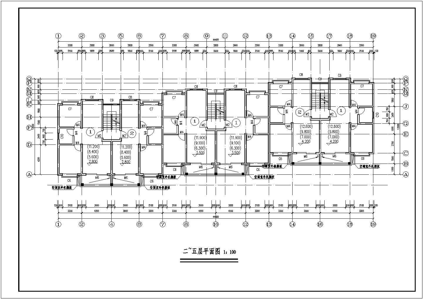 某小区5层住宅楼建筑方案设计图纸