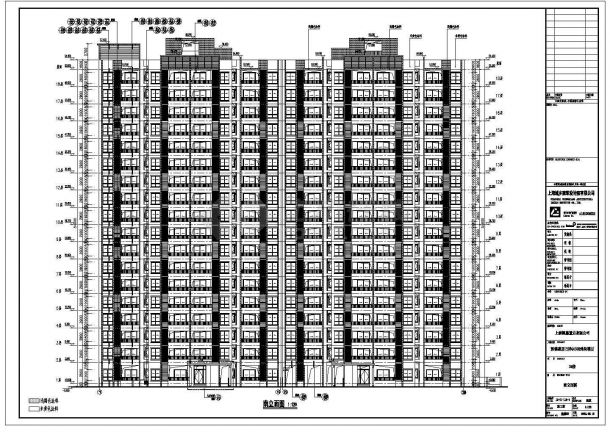 【上海】18层剪力墙结构住宅楼建筑设计施工图-图一