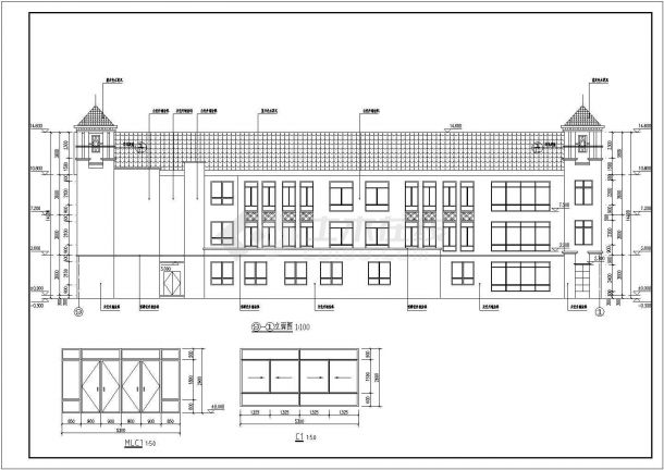 青州幼儿园建结构设计施工图（含建筑设计）-图一