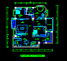 104平米室内家庭精装修cad设计平立面施工图-图二