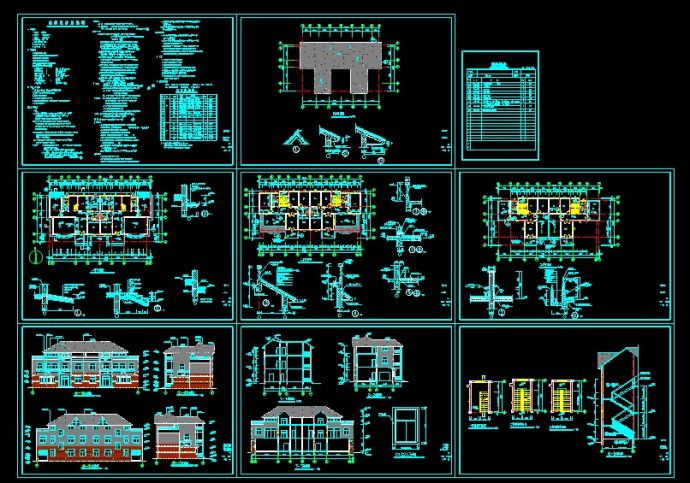 某多层住宅建筑设计CAD详情施工图_图1