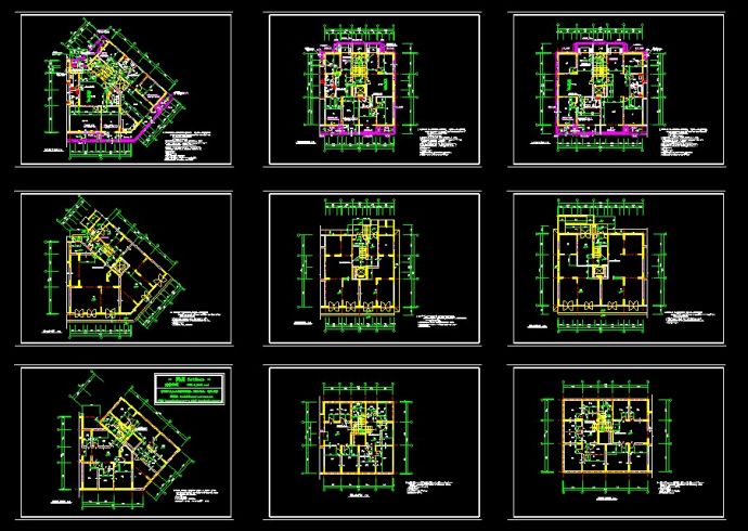 某多层住宅平立面设计CAD详情图_图1