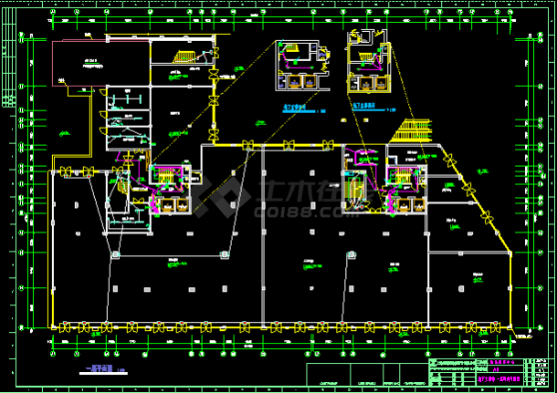 某小区电气内部CAD设计施工方案图纸-图二