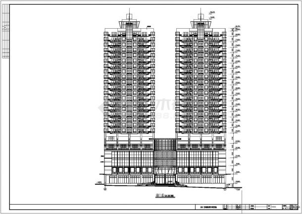 长沙某地24层商住楼建筑设计方案-图二