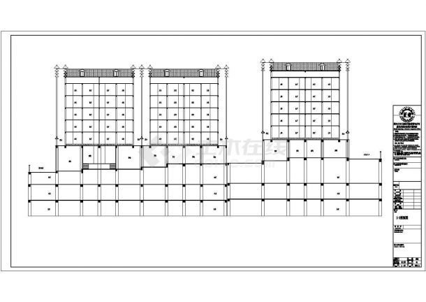 某地朝阳苑商住楼结构设计施工图（含建筑设计）-图二
