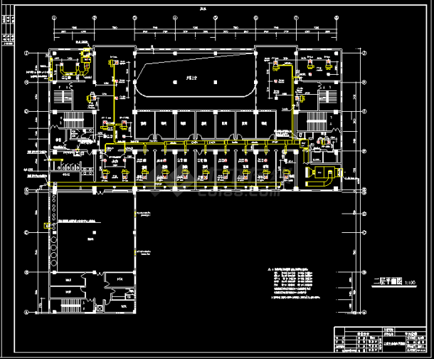 整套建筑中央空调cad施工设计图-图二