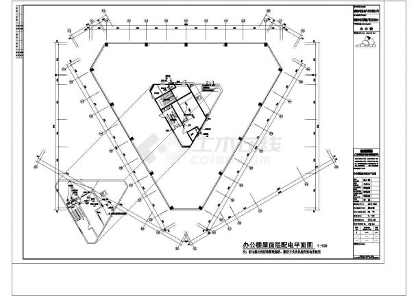 黑龙江地区商住楼建筑电气施工图纸-图二