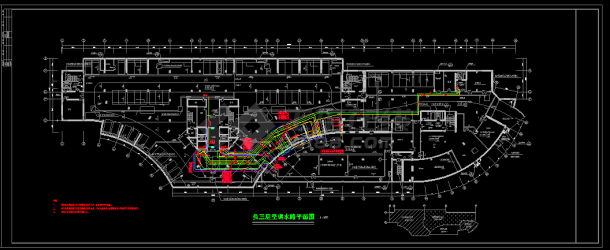 医院住院楼中央空调系统cad详细施工设计图-图二