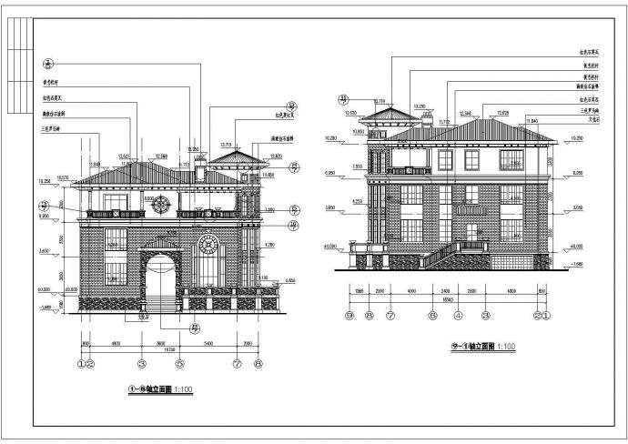 某地3层带半地下室别墅建筑设计施工图_图1