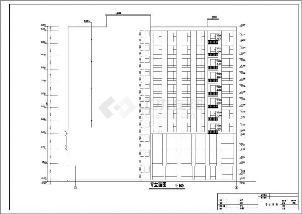 某地区11层商务酒店建筑设计施工图-图二