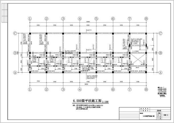 某地三层宿舍楼建筑设计施工图（含结构设计）-图二