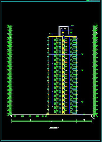 某高层住宅结构建筑工程cad施工图纸（内含设计说明）-图一