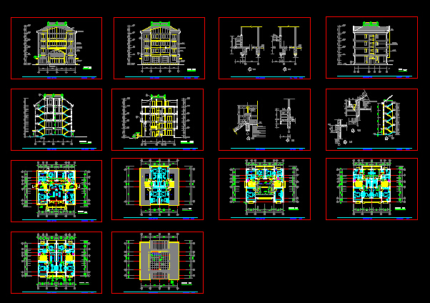 某多层高级寓所建施设计CAD详情图_图1