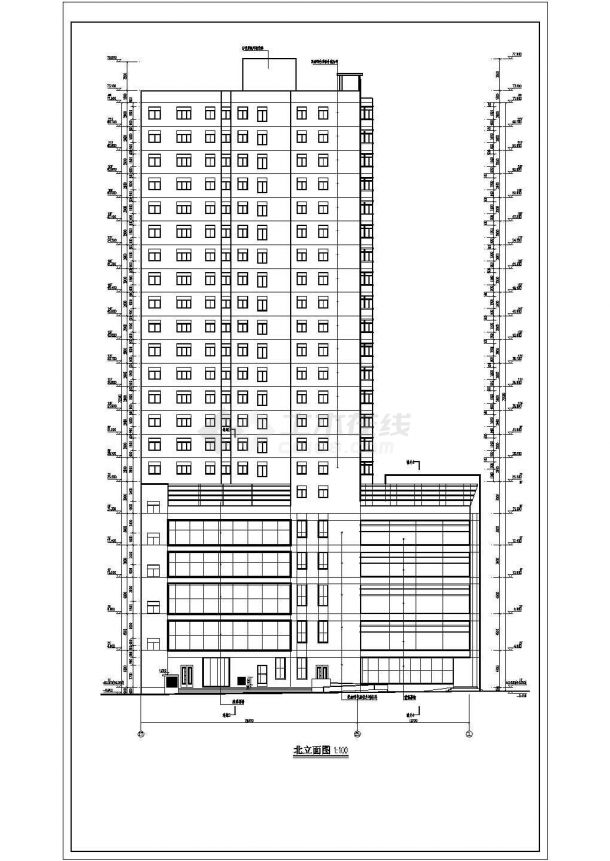 南方某地区22层商住楼建筑设计方案-图二