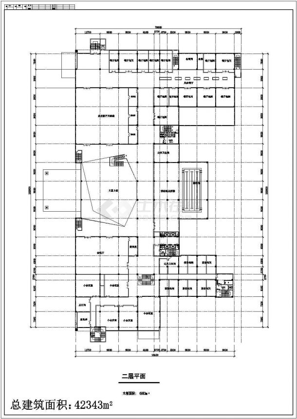 某地区五星级酒店建筑方案设计图纸-图二